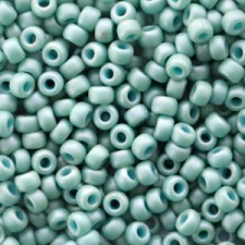 Miyuki rocailles Perlen 8/0 - Opaque matte luster sea foam 8-2028